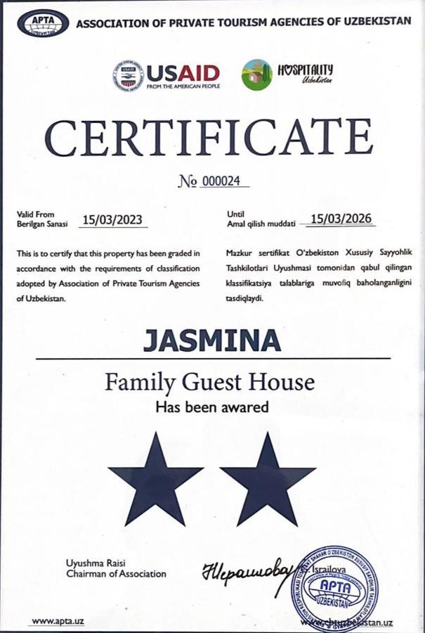 Hotel Jasmina Samarkand Exterior photo